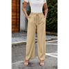 Женские брюки с широкими штанинами, дышащие, с карманами на шнурке