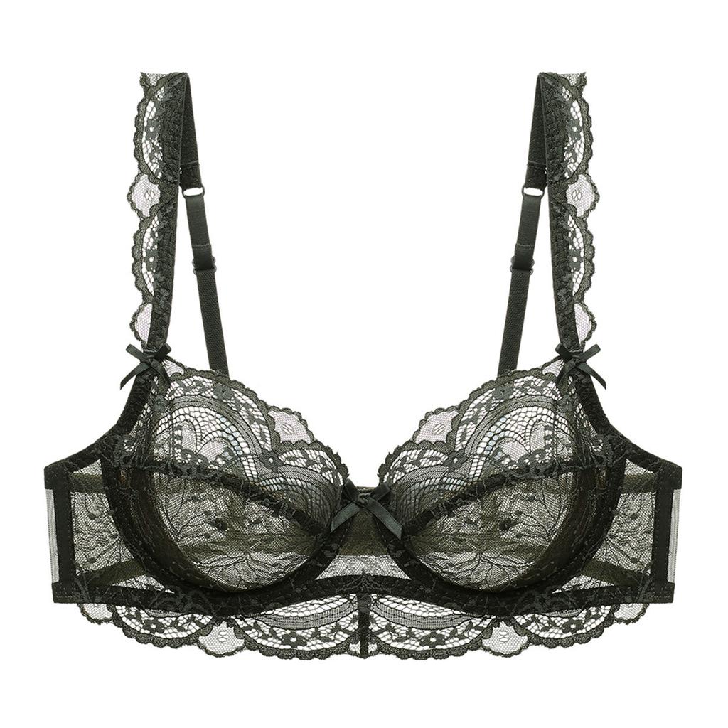 A B C D E Cup Bra Women's Sexy Lingerie Women's Underwear Ultra-thin No Sponge Bra  Anti-sag Lace Bra