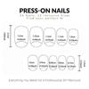 24Pcs 3D Gel False Nail Full Cover Fake Nail Tips French Press on Nails  Women