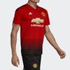 Adidas Manchester United Fan Edition Home V-Neck Short Sleeve Jersey Men Tops Red Black CG0040