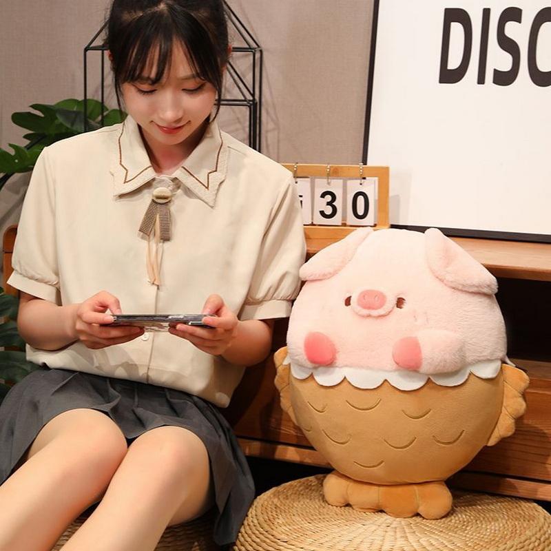 Милая плюшевая игрушка Снаппер-поросенок, плюшевая, мягкая, розовая свинка, для сопровождения во сне, подушка для обнимания, для девочки на день рождения