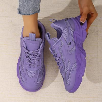 Модные Новые Женские Кроссовки на Шнуровке Противоскользящие Женские Модные Дышащие Дизайнерские Туфли Толстая Подошва Уличные Теннисные Кроссовки Zapatos De Mujer