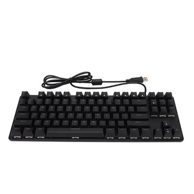 Механическая клавиатура Blue Switch с 87 клавишами и RGB-подсветкой, двухцветная литьевая механическая игровая