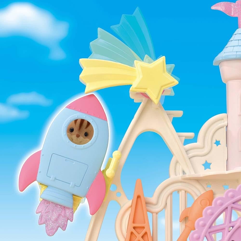 Sylvanian Families Парк развлечений Мечтательный летающий парк развлечений Сертифицирован ST Mark Возраст 3+ Кукла-домик Игрушка EPOCH Ko-66