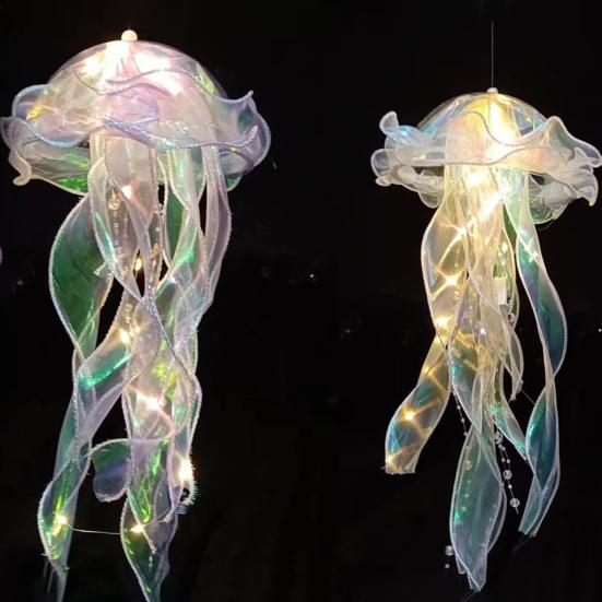 Ночник-медуза Yousheng, меняющий цвет, светодиодная лампа-медуза, портативный ручной фонарь, лампа для вечеринок и фестивалей, безопасное ночное украшение для дома и улицы