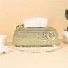 1Pcs High-end Gold Tissue Box Napkin Storage Box Suitable for Kitchens Restaurants Bathrooms and Desks