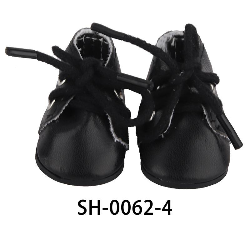 1 пара кукольной обуви из искусственной кожи со шнурками для 14-дюймовых кукол, аксессуары, игрушки