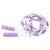 Сегментированная скакалка, регулируемая, распутанная, с бусинами, гибкая, полипропиленовая, пластиковая, для детей, фиолетовая
