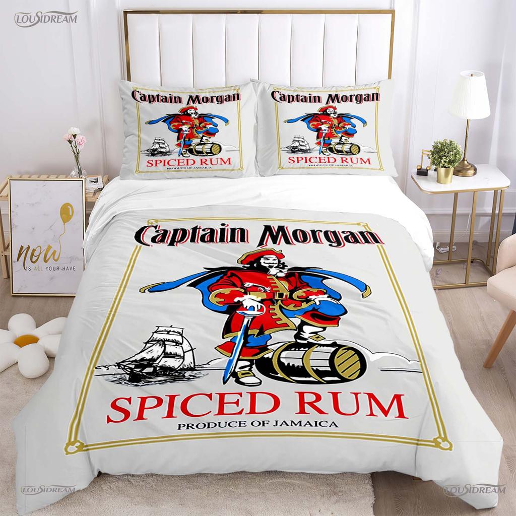 Captain morgan Casal Всесезонный пододеяльник Одеяло Постельное белье Мягкий пододеяльник и наволочки Для мальчика Односпальный/Двуспальный/Королевский/Кинг
