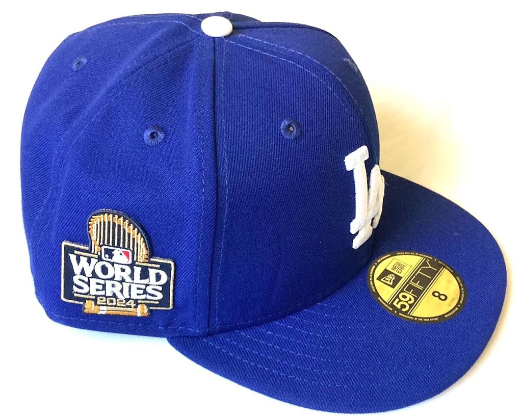 [MLB] Los Angeles Dodgers 2024 World Series Официальная игровая модель кепки 59FIFTY, Размер 8 [Б/У]