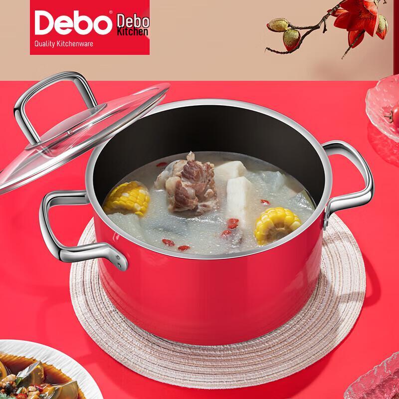 Суповая кастрюля Debo Гималайская Керамико-Стальная Титановая
