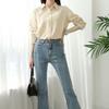 New Arrivals Open Run Women Office Look Plain Suit Shirt Long Sleeve