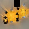 Night Light LED Kerosene Lamp Soft Glow Flicker Free Battery Powered Retro Mini Hanging Lantern with Magnetic Hook