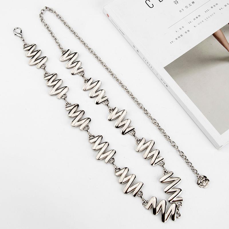 European and American Metal Decorative Waist Chain Women's Fashion Versatile Skirt Suit Body Chain Women's Style