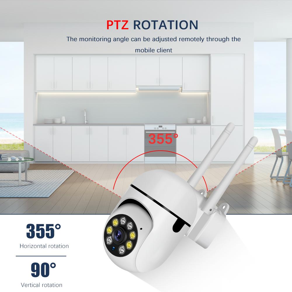 5G и 2,4G двухдиапазонная беспроводная IP-камера Wi-Fi мощностью 200 Вт Водонепроницаемая камера ночного видения для домашней безопасности