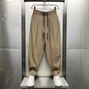 Мужская мода весна-осень хлопок пенька однотонная мужская одежда свободные корейские эластичные талии Chaopai универсальные брюки Y2K Carrot