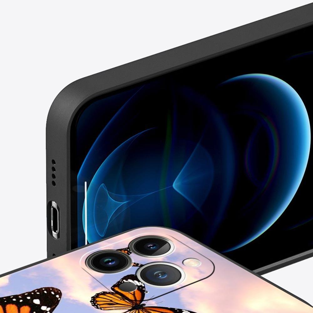 Чехол для телефона с бабочкой для iPhone Samsung Galaxy Redmi Xiaomi Oppo OnePlus Note SA 7 8 9 10 11 12 13 14 20 21 22 23 53 54 Pro Max Plus Ultra TPU Soft