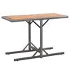 Garden Table - VIDAXL - Rectangular - Woven Resin - Acacia Wood - Anthracite