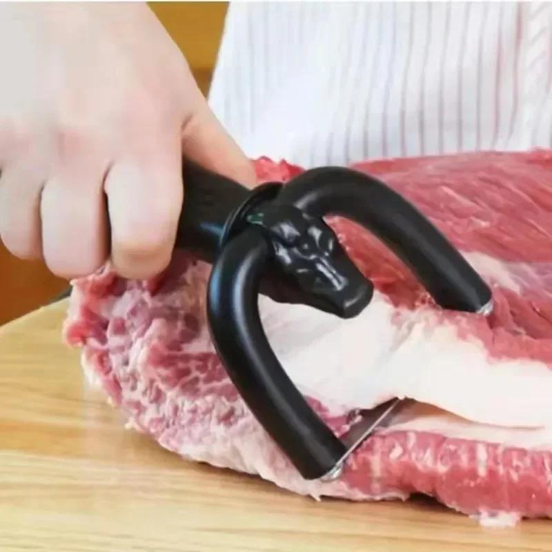 Handheld Beef and Pork Slicer New Type of Meat Fat Trimmer Beef Slicer Fat Cooking Barbecue Tool Kitchen Cooking Tool 4