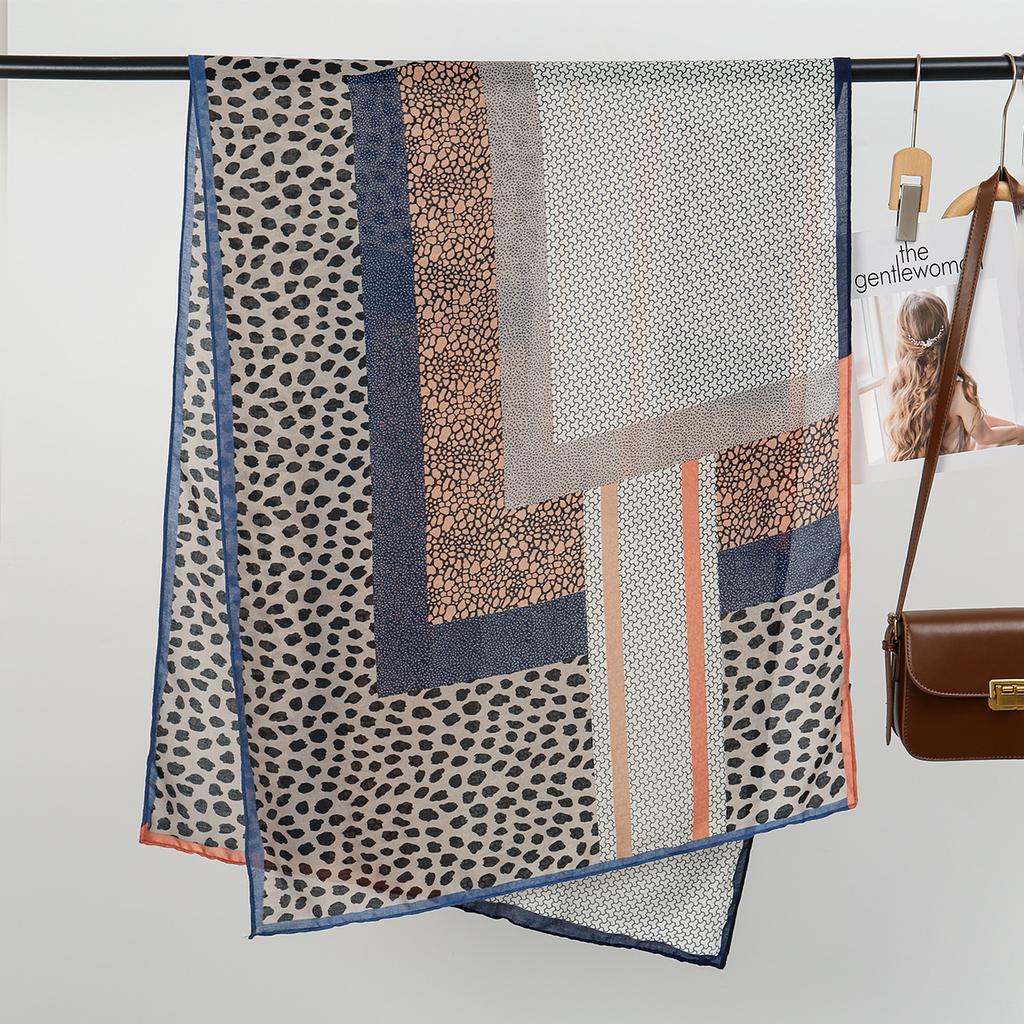 Хиджаб-шарф с леопардовым принтом для мусульманских женщин Хлопково-льняной головной платок Шаль Обертка Элегантный Малайзия Головные повязки Тюрбан Платок 180*70 см