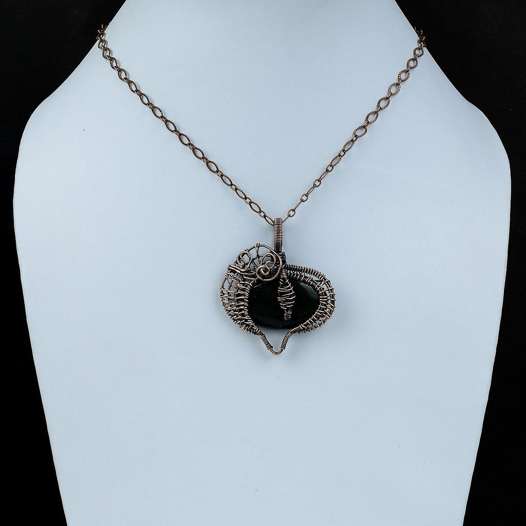 Подвеска из кровавого камня, подвеска из медной проволоки, красивая подвеска ручной работы, ювелирные изделия из драгоценного камня кровавого камня, уникальный дизайн, подвеска, подарки на помолвку