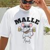 Malle Maus Beer Mouse Print Oversized T Shirt Mallorca Summer Vacation Bachelor Party Casual For Vintage Homme Fashion