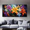 Abstract Beautiful Flowers Garden Canvas Painting Wall Art Lily Red Yellow Poppy Field Posters Prints for Living Room Decor