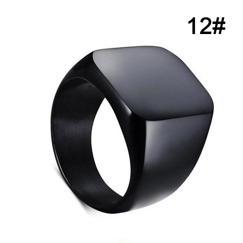 Мужское ювелирное кольцо, простые кольца из нержавеющей стали, цельное полированное классическое модное обручальное кольцо