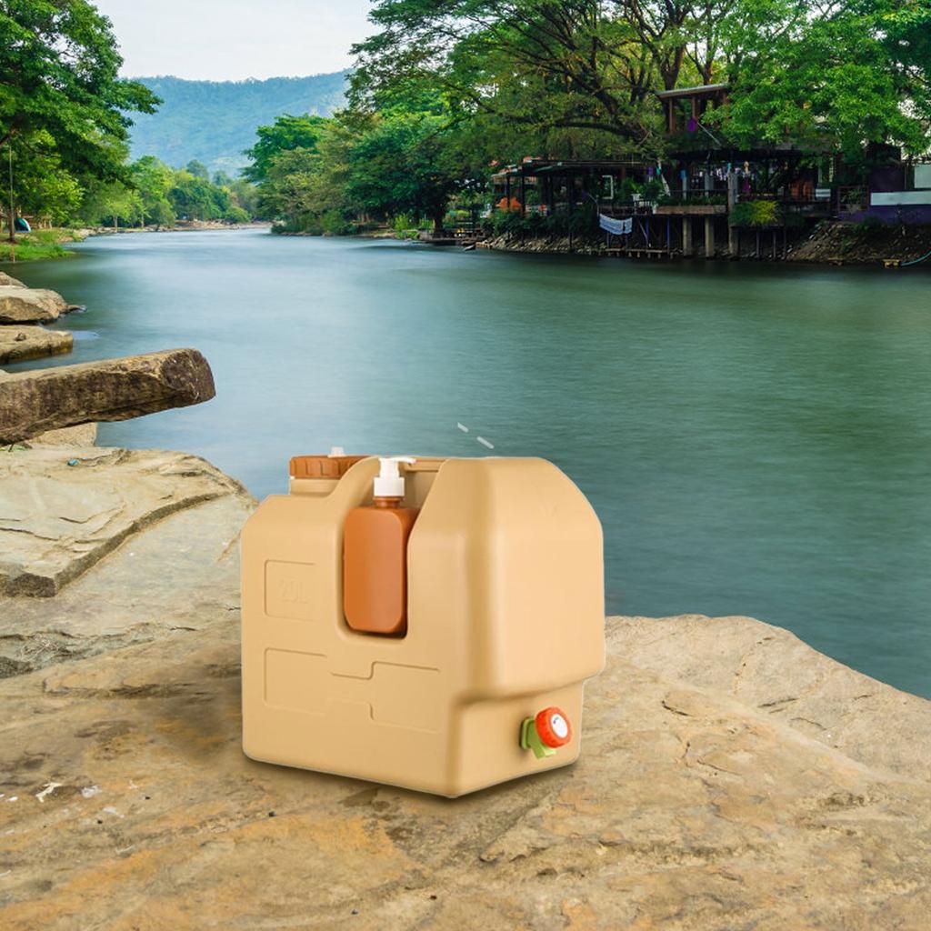 Емкость для воды для кемпинга с дозатором лосьона - 5 галлонов портативный водонос для кемпинга походов | Товары для пикника