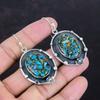 Медные серьги из хризоколлы, натуральные драгоценные камни, серьги из стерлингового серебра 925 пробы, новые серьги ручной работы, потрясающие ювелирные подарки для женщин