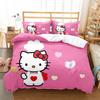 Children'S Three-Piece Set Four-Piece Set Hellokitty Cartoon 3D Digital Printing Quilt Cover Pillowcase