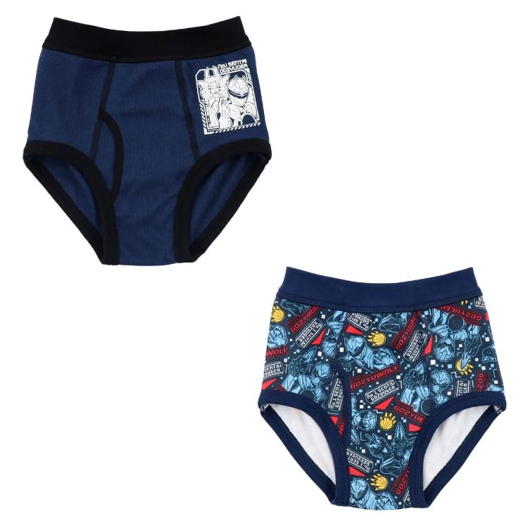 Airin Bandai Number One Sentai Gojuuger Colored Briefs, 2-Piece Set, Pattern A (100cm/110cm/120cm), Assorted Sizes, 572, Boys, 35480-07-99