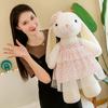 Милая кукла-кролик из капока, плюшевая игрушка, кукла для сна в кровати для девочки, согревающая сердце, сопровождает детей, подарок на день рождения