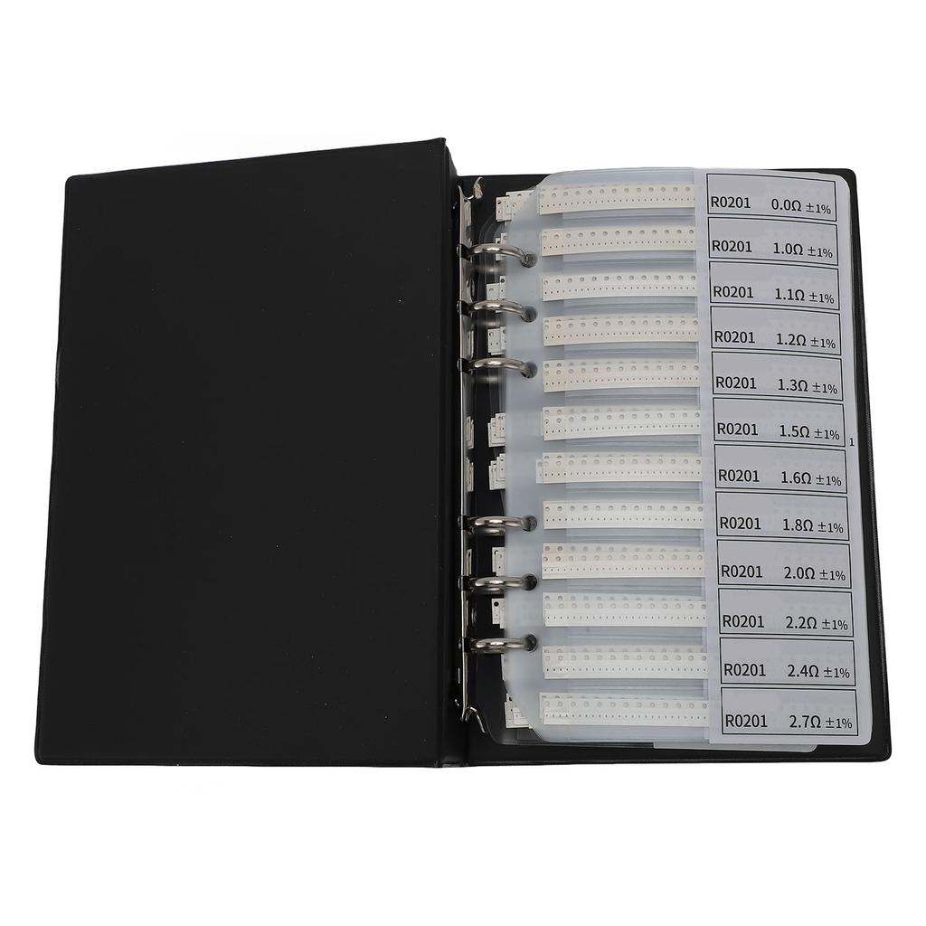 SMD Resistor Sample Book 170 Values X 50pcs Each 1% Accuracy In Storage Book Case Electronic Compone