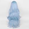 Профессиональные парики Rei, аниме EVA, косплей, синтетические длинные волнистые синие термостойкие волосы, парик для повседневной вечеринки