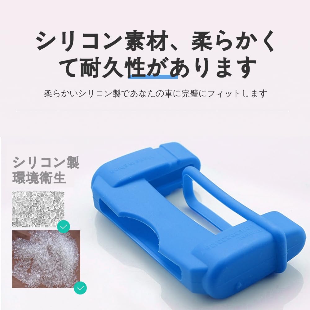 Silicone Seat Belt Cover & Buckle Cover Black Safety Buckle Plug Protector Anti-Scratch Washable Car Accessories (Black, Set of 2)