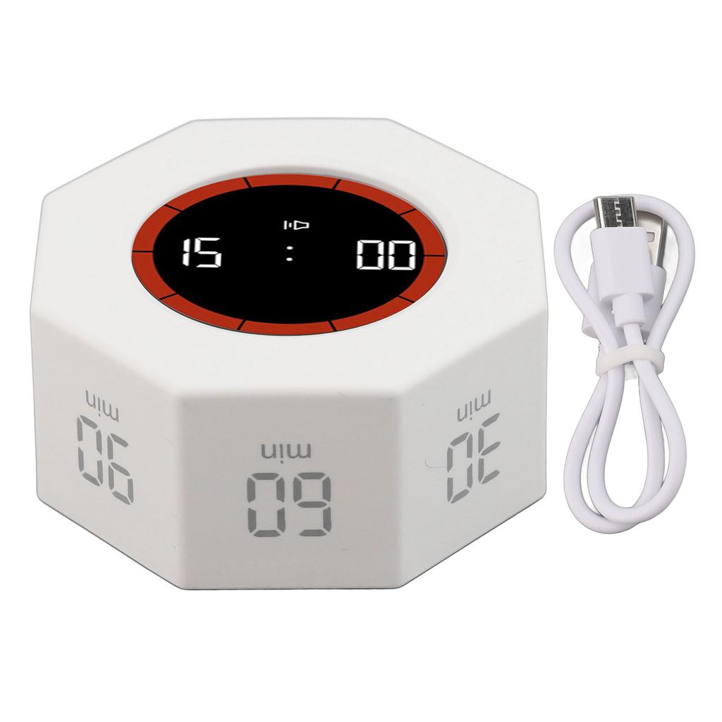 Octagon Timer Desk Productivity Timer Cube with G Sensor for Task Work Study Kitchen 1 3 5 15 30 60 90min Custom