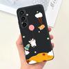 Для Samsung A25 5G 2023 Чехол SM-A256B Милый Утенок-Астронавт Тонкий Мягкий Силиконовый Задний Чехол для Телефона Для Samsung A55 A35 5G A356B Coque