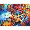 Полный круглый дрель Алмазная вышивка Гитара Стиль 5D DIY Алмазная картина Вышивка крестом Горный хрусталь