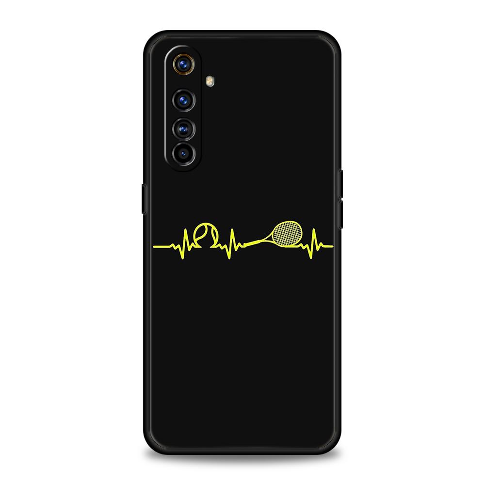 Tennis Sport Soft TPU For Realme 10 11 8i 9i 9 Pro Plus GT2 C3 6 7 8 Pro C21 C11 C25 C35 Pro 5G Shockproof Phone Cover Capas Bag