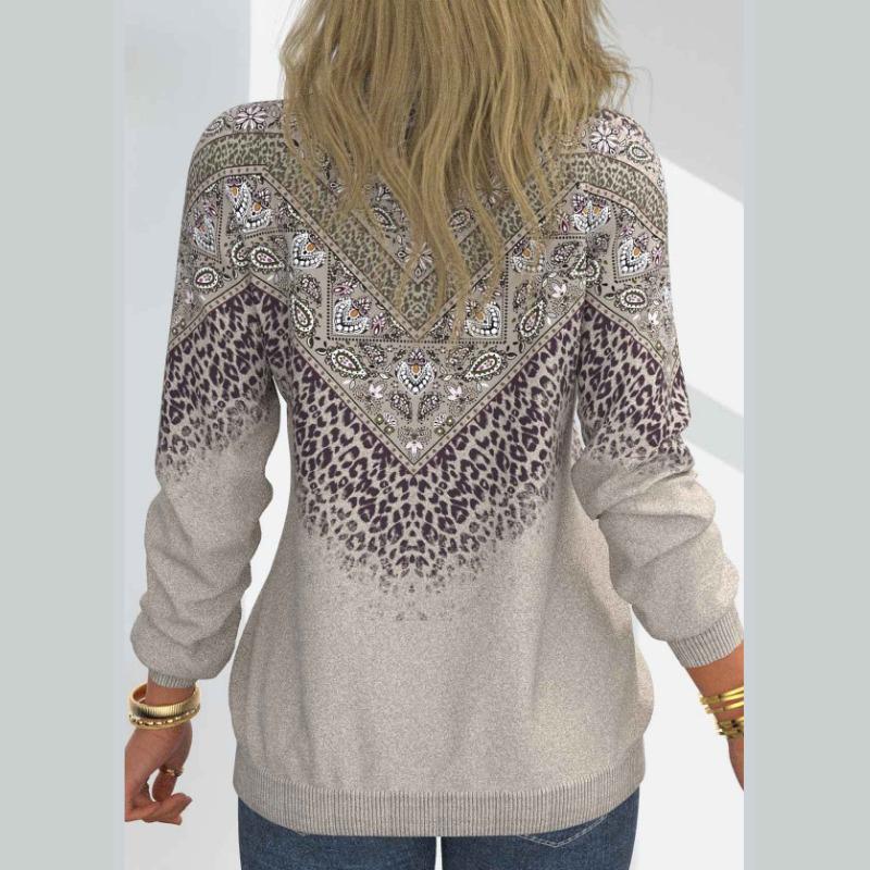 Женская модная повседневная футболка с длинным рукавом и круглым вырезом и топ