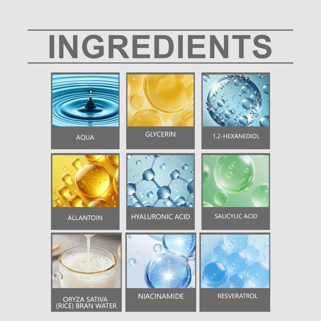 80 мл Отшелушивающая сыворотка с черным рисом Удаляет черные точки Очищает поры Контроль жирности Осветление Упругость Осветление пигментных пятен Увлажнение