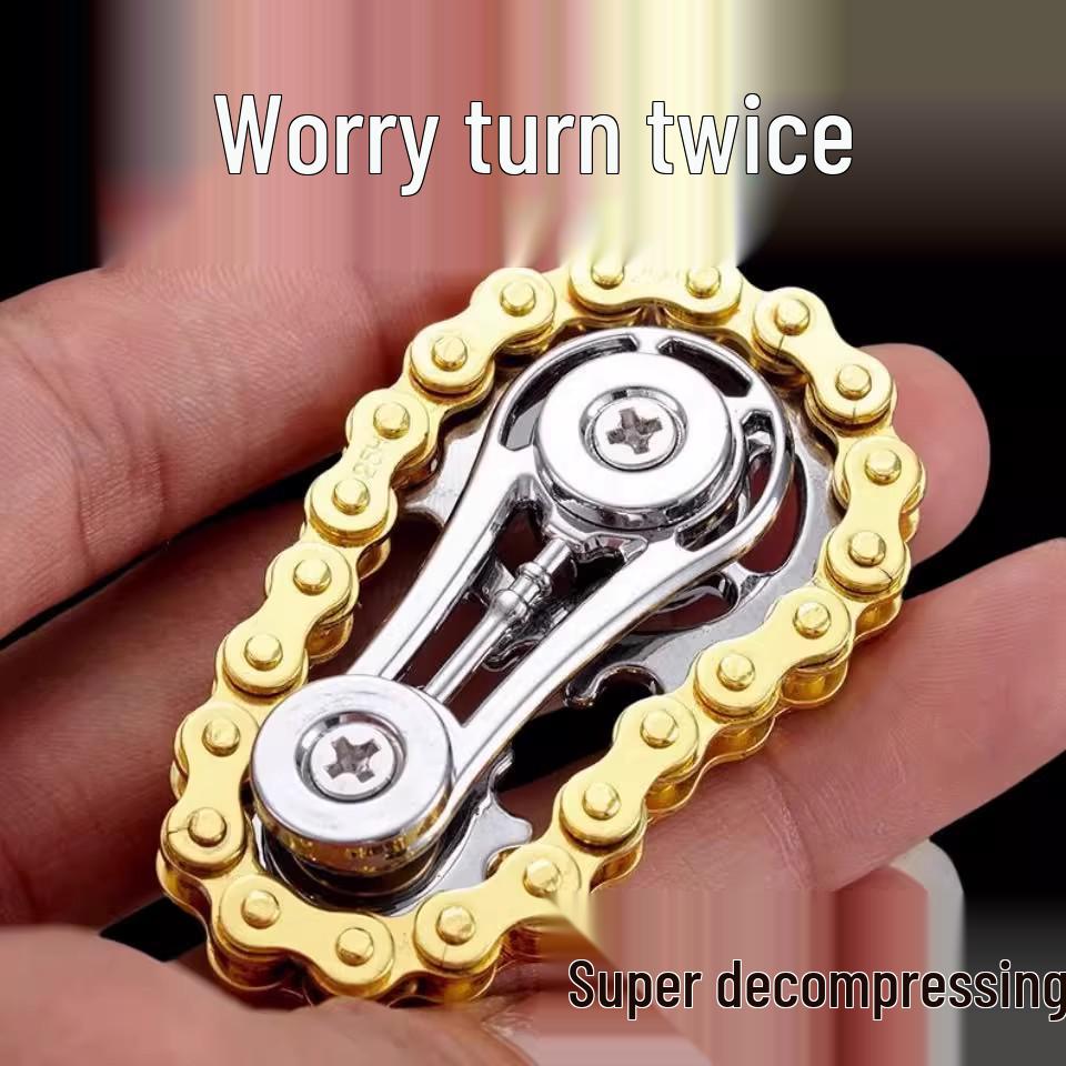 Металлическая цепь-спиннер - Механическая игрушка для снятия стресса