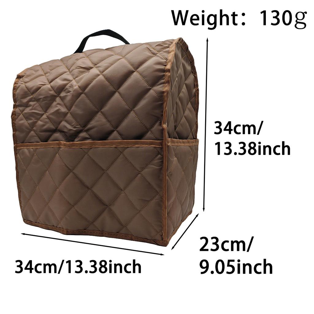 1PC Multi- Vertical Mixer Dust Cover, Side Storage Bag, Hand-Held Quilted Polyester Diamond Household Dust Cover