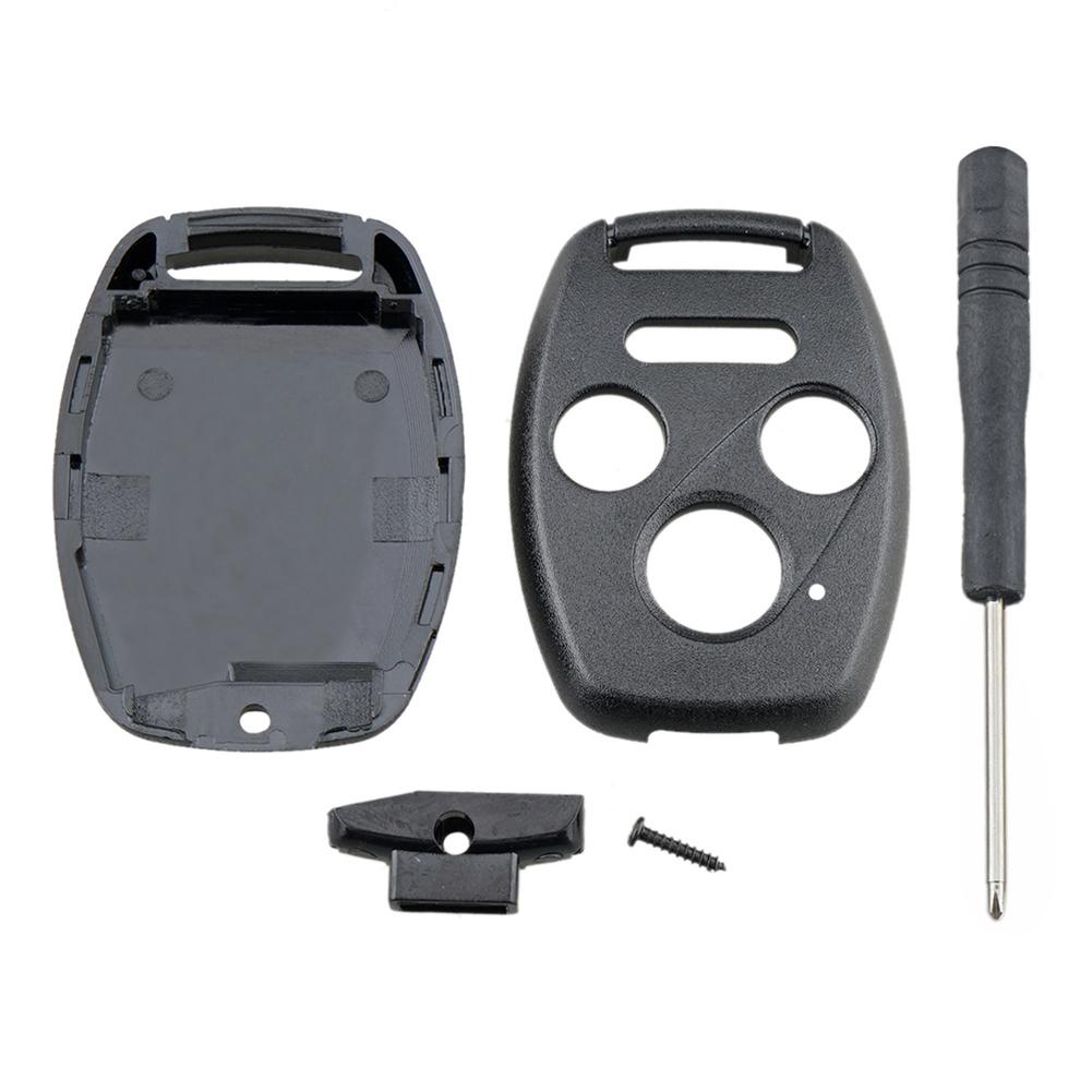 Чехол для автомобильного ключа, чехол для дистанционного брелока, 2+1 кнопка, 3+1 кнопка, прямой корпус ключа для Honda Cr-V Civic Insight 2003–2013 гг. Чехол для брелока