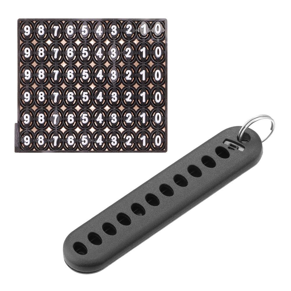 Key Ring Plate Key Chain Pendant Car DIY Anti-lost Keychain