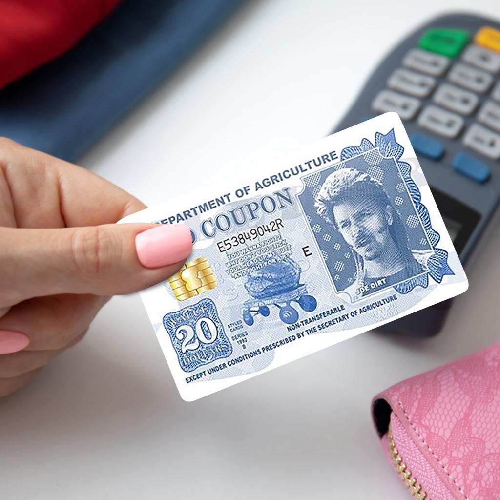 Забавный Джо Грязь Купон на еду Кредитная карта Скин