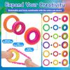 6/12Pcs Relieve Anxiety Fidget Toys Stretchy Finger Spinner Rings Sensory Rings  Kids with Autism