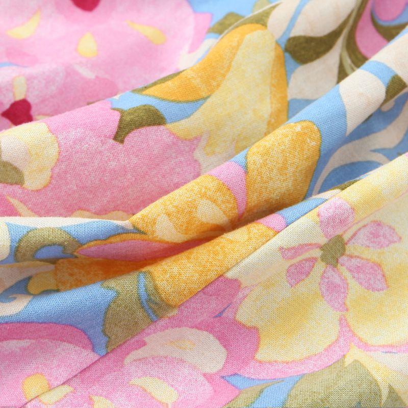 Kaslead New Women Clothes Western Style Fashion Simple Blend Print Midi Dress 6962031