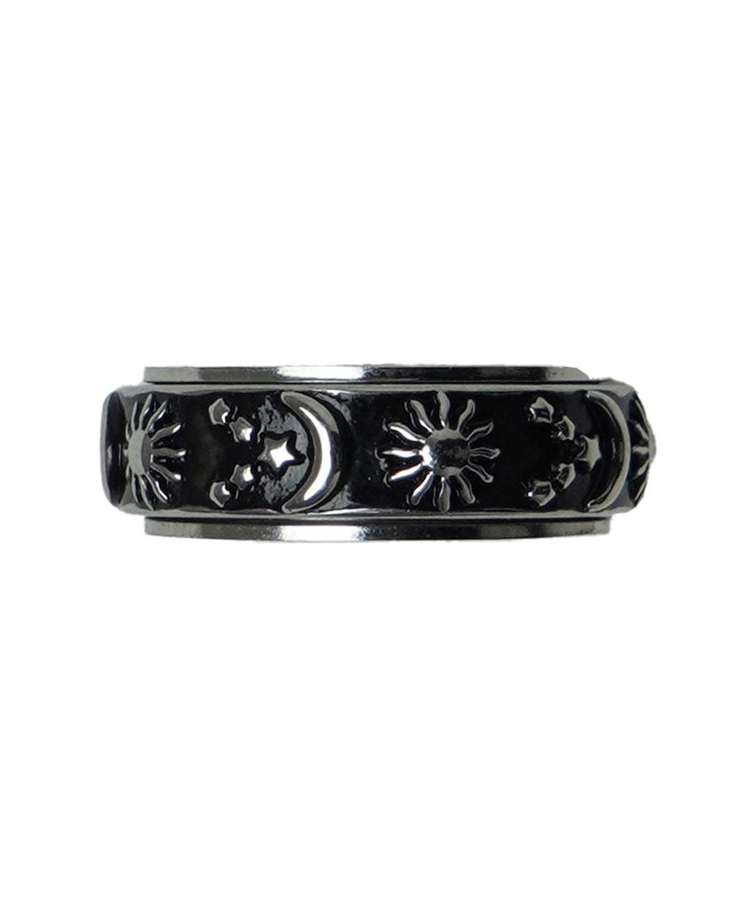 Scalettoblack Ram019 Кольцо Солнце Луна Звезда #